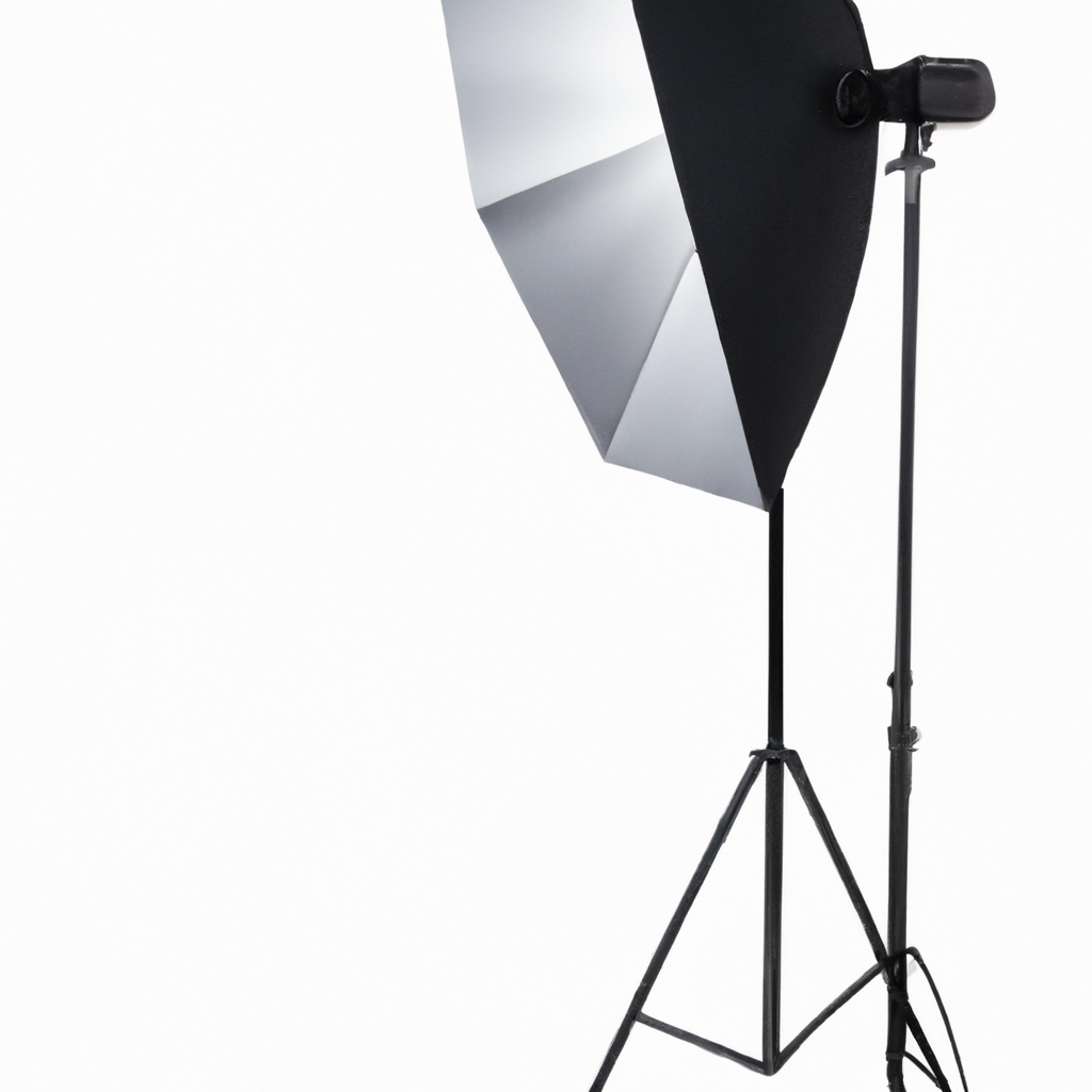 Equipo de estudio profesional: softboxes, C-stands y fondos