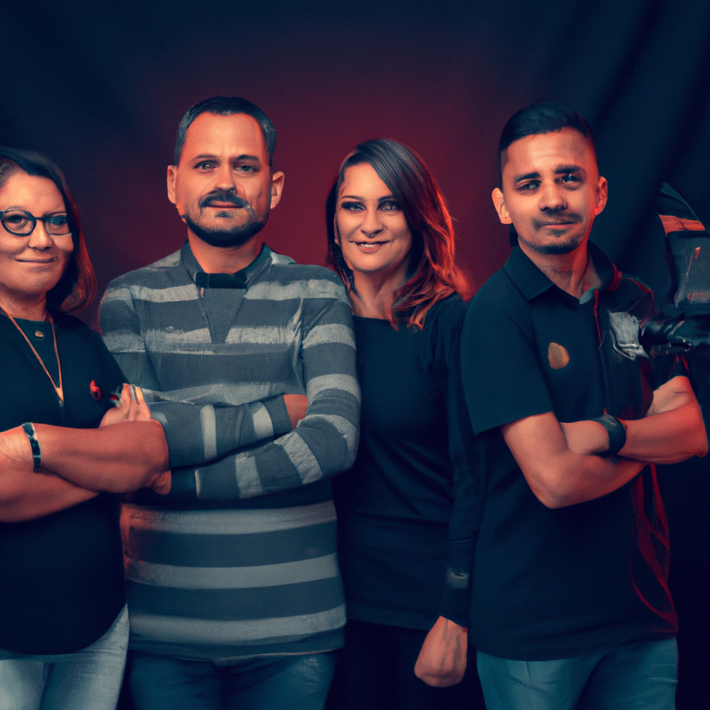 Equipo de AltFlow Studio en el estudio, Santiago de Chile